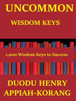 cover image of Uncommon Wisdom Keys
